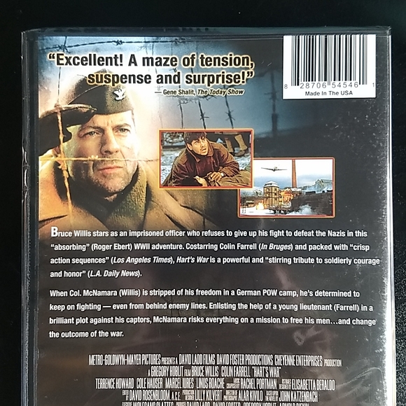 Hart's War DVD, Factory Sealed - Picture 3 of 8